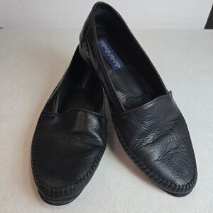 Giorgio Brutini Le Glove Loafers Black Leather Moccasin Dress Shoes Mens‎ 11.5 D